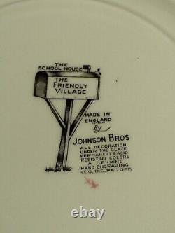 10 Johnson Brothers FRIENDLY VILLAGE Dinner PLATES 10.5 Various Scenes ENGLAN D