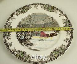 10 Johnson Brothers FRIENDLY VILLAGE Dinner PLATES 10.5 Various Scenes ENGLAN D