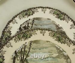 10 Johnson Brothers FRIENDLY VILLAGE Dinner PLATES 10.5 Various Scenes ENGLAN D