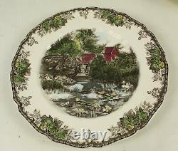 10 Johnson Brothers FRIENDLY VILLAGE Dinner PLATES 10.5 Various Scenes ENGLAN D