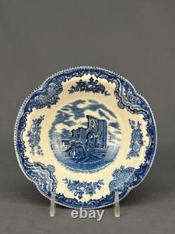 10 Johnson Brothers OLD BRITAIN CASTLES BLUE 6 Rim Cereal Bowls England MINT