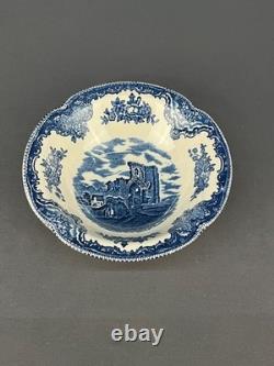 10 Johnson Brothers OLD BRITAIN CASTLES BLUE 6 Rim Cereal Bowls England MINT