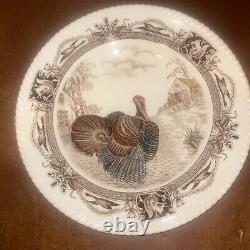 10 Vintage Johnson Brothers BARNYARD KING Turkey Dinner Plates England Free Ship