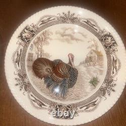 10 Vintage Johnson Brothers BARNYARD KING Turkey Dinner Plates England Free Ship