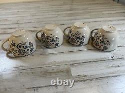 10 pcs STAFFORDSHIRE Old Granite Johnson Bros CHERRY THIEVES Teapot Sugar Cups