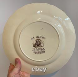 11 His Majesty Thanksgiving Plates & Saucer & Cup Dish Set Johnson Brothers