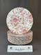 11 Johnson Brothers Rose Chintz Pink 9 &frac34; Dinner Plates 1883 Stamp Euc