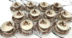 11 Johnson Brothers Wild Turkey NA Windsor Ware Cups & Saucers plus extras