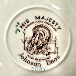 11 Johnson Brothers Wild Turkey NA Windsor Ware Cups & Saucers plus extras