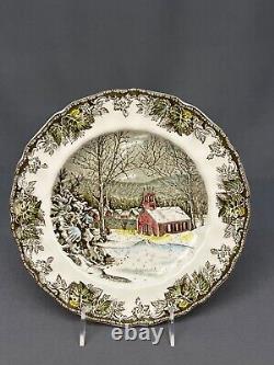 12 Johnson Brothers FRIENDLY VILLAGE 10 Dinner Plates Schoolhouse