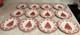 12 Johnson Brothers Salad Plates Old Britain Castles Pink Christmas