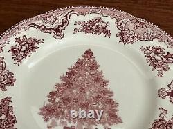 12 Pieces Johnson Bros Old Britain Castles Pink Christmas China Made In England