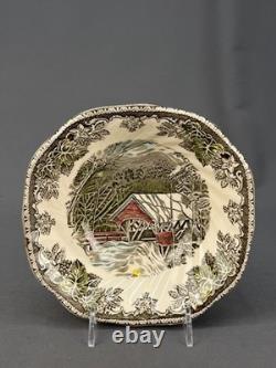 12 Vtg FRIENDLY VILLAGE 6 1/4 Coupe Cereal BOWLS Johnson Bros. Mint