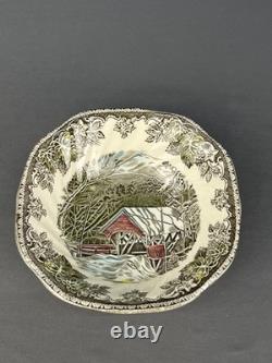 12 Vtg FRIENDLY VILLAGE 6 1/4 Coupe Cereal BOWLS Johnson Bros. Mint