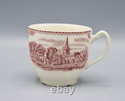 13 Johnson Bros Old Britain Castles Pink Cup & Saucer Sets England 1883 Mark