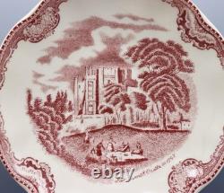13 Johnson Bros Old Britain Castles Pink Cup & Saucer Sets England 1883 Mark
