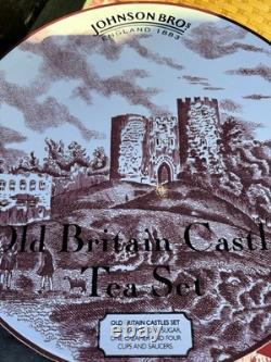 13 Piece Johnson Brothers Old Britain Castles RARE VINTAGE tea set