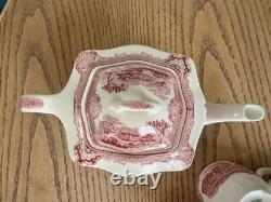 13 Piece Johnson Brothers Old Britain Castles RARE VINTAGE tea set