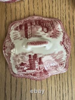 13 Piece Johnson Brothers Old Britain Castles RARE VINTAGE tea set