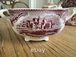 13 Piece Johnson Brothers Old Britain Castles RARE VINTAGE tea set