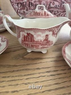 13 Piece Johnson Brothers Old Britain Castles RARE VINTAGE tea set