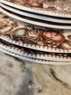 16 PC Set JOHNSON BROTHERS His Majesty Turkey Dinner Salad Plates Bowls Mugs