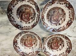 16 PC Set JOHNSON BROTHERS His Majesty Turkey Dinner Salad Plates Bowls Mugs