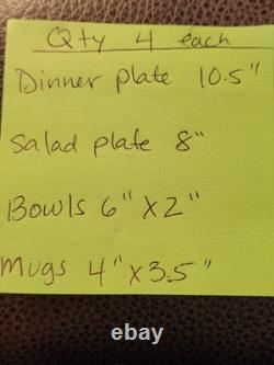 16 PC Set JOHNSON BROTHERS His Majesty Turkey Dinner Salad Plates Bowls Mugs
