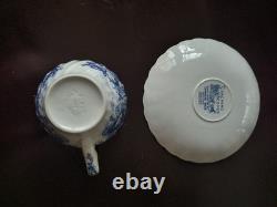 16 Vintage Johnson Brothers Blue Coaching Scenes Four Piece Set Never Been Used