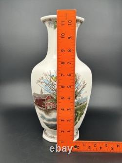 2 Johnson Brothers The Friendly Village 50th Anniversary Ltd Ed 12 Vase (read)