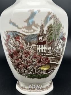 2 Johnson Brothers The Friendly Village 50th Anniversary Ltd Ed 12 Vase (read)