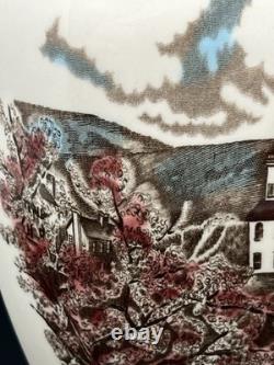 2 Johnson Brothers The Friendly Village 50th Anniversary Ltd Ed 12 Vase (read)
