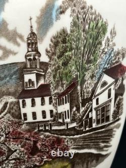 2 Johnson Brothers The Friendly Village 50th Anniversary Ltd Ed 12 Vase (read)