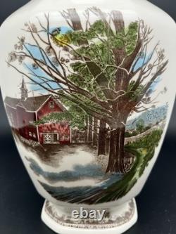 2 Johnson Brothers The Friendly Village 50th Anniversary Ltd Ed 12 Vase (read)