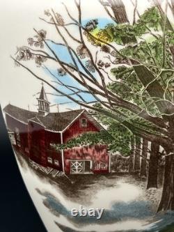 2 Johnson Brothers The Friendly Village 50th Anniversary Ltd Ed 12 Vase (read)