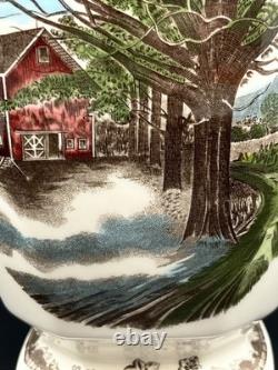 2 Johnson Brothers The Friendly Village 50th Anniversary Ltd Ed 12 Vase (read)
