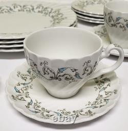 20-PC VTG JOHNSON BROS MINUET IRONSTONE DISHES Dinner Serving 4