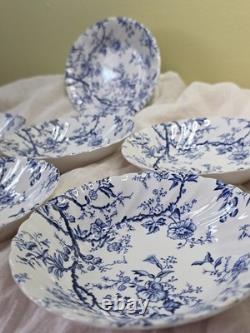 22 pc Johnson Bros Old-Bradbury-in-Blue English Iconic Vintage Porcelain Set