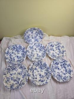 22 pc Johnson Bros Old-Bradbury-in-Blue English Iconic Vintage Porcelain Set