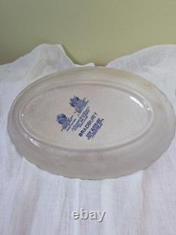 22 pc Johnson Bros Old-Bradbury-in-Blue English Iconic Vintage Porcelain Set