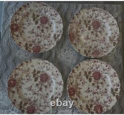 26 Piece Lot Mixed Vintage Johnson Brothers Rose Chintz Pink