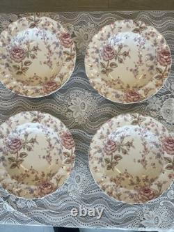 26 Piece Lot Mixed Vintage Johnson Brothers Rose Chintz Pink