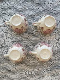 26 Piece Lot Mixed Vintage Johnson Brothers Rose Chintz Pink