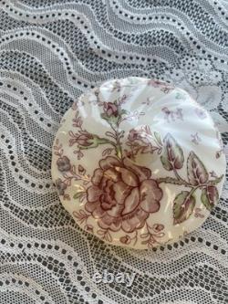 26 Piece Lot Mixed Vintage Johnson Brothers Rose Chintz Pink