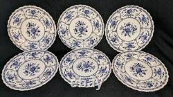 28PC Vintage Johnson Bros. Indies Blue + Serving Pieces Set Lot Service for 5