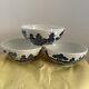 3 Johnson Bros. England Blue Willow Oatmeal Bowl Bowls Look Unused 5 1/2 Rare