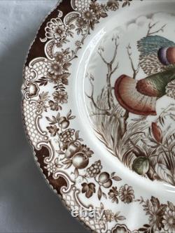 3 Johnson Brothers Wild Turkeys (Flying) Dinner Plates 10.75