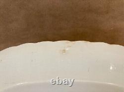 3 pc JOHNSON BROS White Square Ridged Ironstone Casserole Lid Underplate Platter