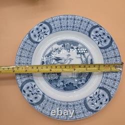 31 Pc Set JOHNSON BROS Plates Cups & Saucers Bowls Mongolia Gray/Flow Blue