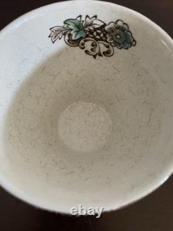 36 Pc Heritage Hall Johnson Brothers England Ironstone Dinner Set Cream Brown